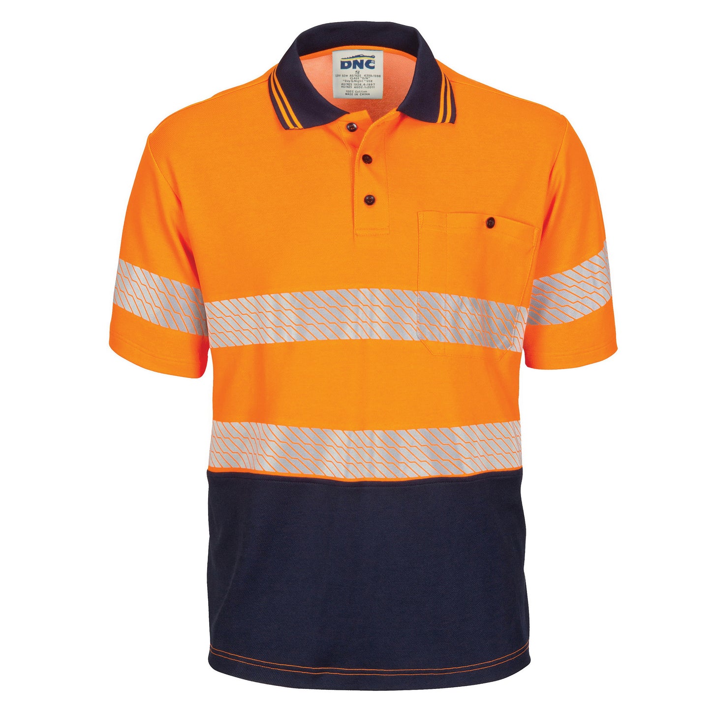 HIVIS Segment Taped Cotton Backed Polo - Short Sleeve