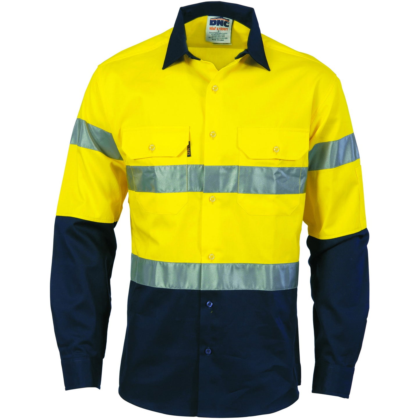 HIVIS D/N 2 TONE DRILL SHIRT