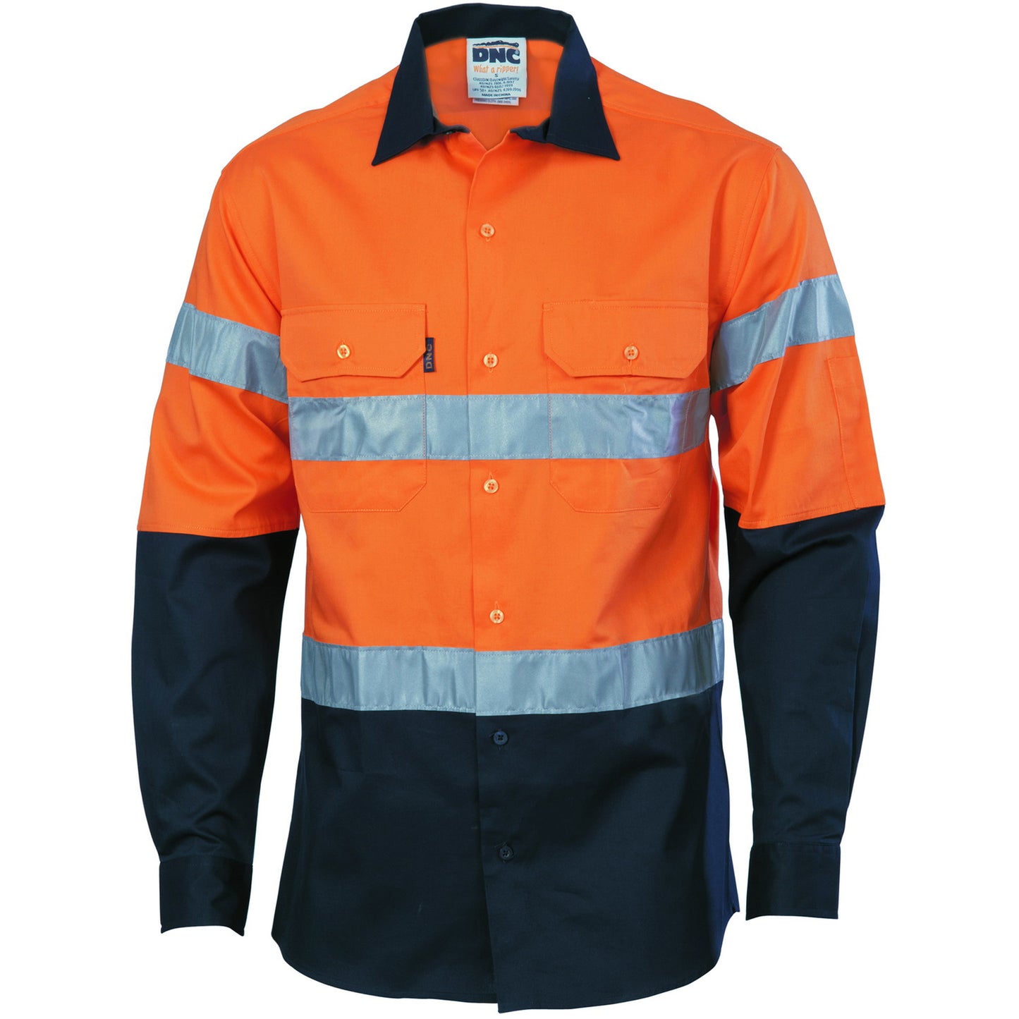 HIVIS D/N 2 TONE DRILL SHIRT