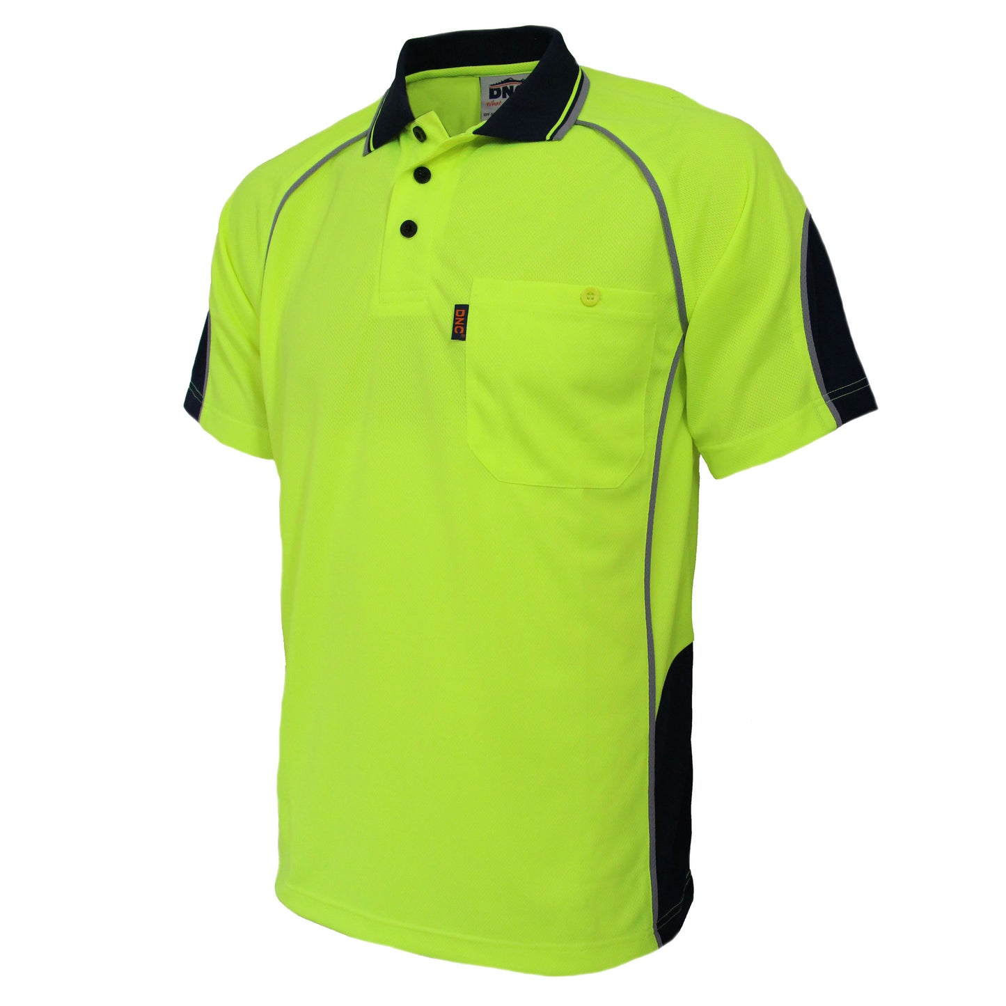 Hi-Vis Semicircle-piping Polo